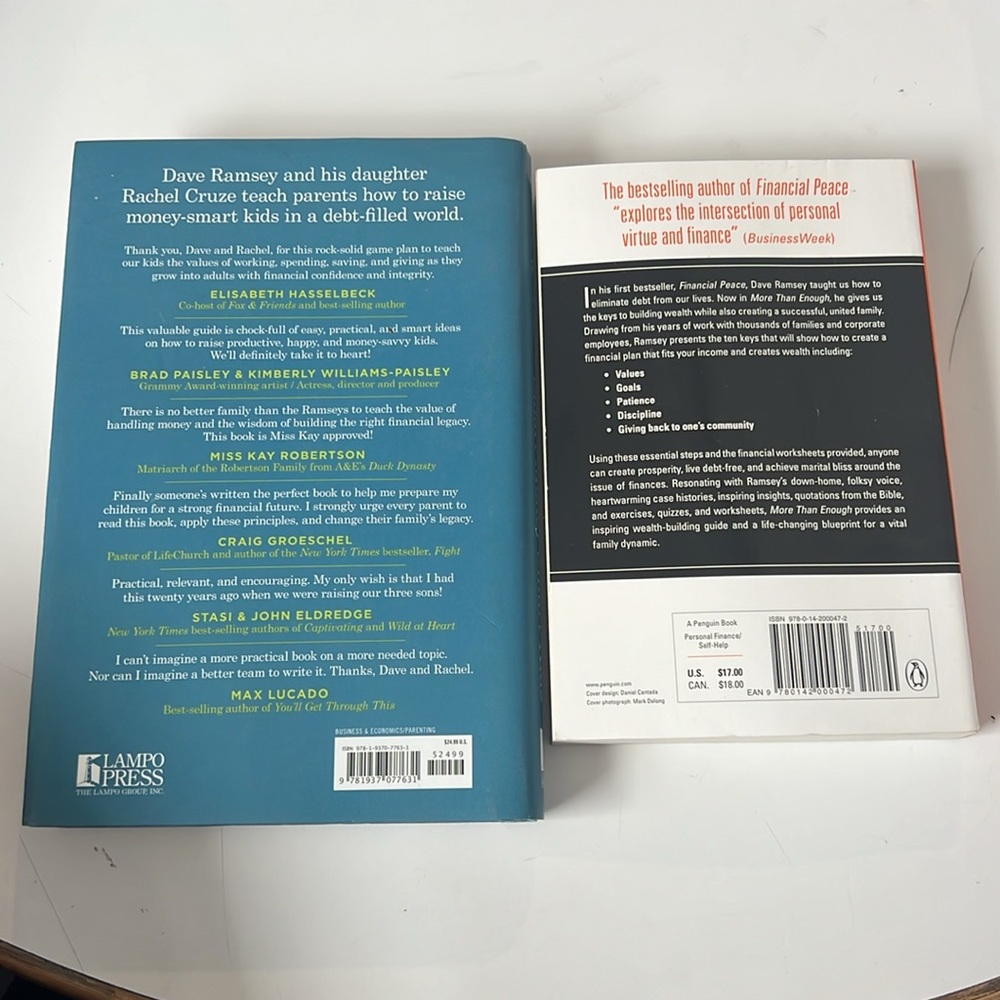 Dave Ramsey books More than enough and Smart Money Smart kids never written in - Picture 2 of 4